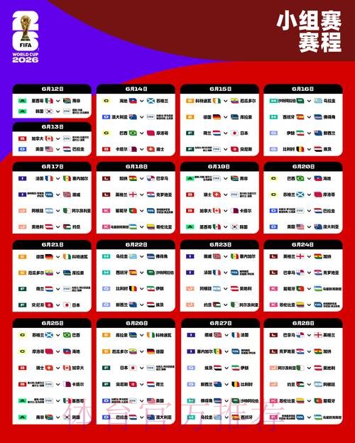 世界杯每日赛程APP